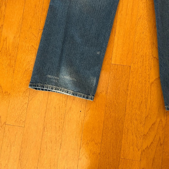 Anthropologie Pilcro Distressed Wide Leg Medium Wash High Waist Jeans Size 30 - Picture 5 of 7